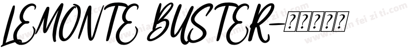 LEMONTE BUSTER字体转换